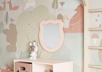 Зеркало КАСПЕР МИШКА, фигурное, розовый матовый 1A283502CR1E0 — фото 6, Зеркала в ванную комнату