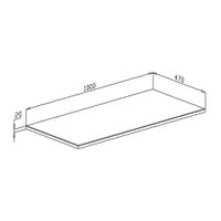 Столешница массив Оливия 1000*470*20 арт-12392 — фото 7, Столешницы под раковину