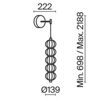Настенный светильник (бра) Maytoni MOD216WL-L10G3K — фото 4, Бра