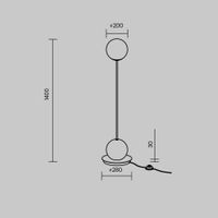 Товар: Напольный светильник (торшер) Maytoni MOD427FL-L20B3K - фото 5 Напольный светильник (торшер) Maytoni MOD427FL-L20B3K — фото 5, Торшеры