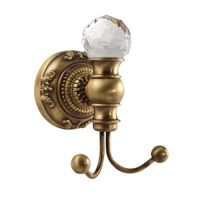 CRISTALIA Крючок, бронза/Crystal арт-16774 — фото 1, Крючки для полотенец