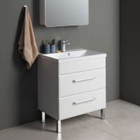 Тумба под раковину Aquanet Лукка 75 белый 00302397 — фото 1, Тумбы под раковину