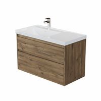 Тумба с раковиной Aquanet Nova Lite 2.0 100 L 2 ящ. цв. дуб рустикальный 00365908 — фото 1, Тумбы с раковиной