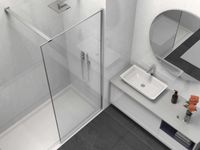 Товар: Душевая перегородка Walk-In , 900*2000, хром, стекло прозрачное арт-VSW-1HS900CL - фото 2 Душевая перегородка Walk-In , 900*2000, хром, стекло прозрачное арт-VSW-1HS900CL — фото 2, Душевые перегородки