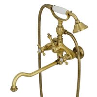 PRESTIGE См-ль д/ванны внешний, c поворотным изливом, бронза арт-31597 — фото 1, Смеситель для ванны