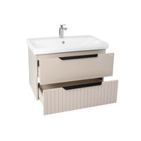 Тумба под раковину VIANT СИЦИЛИЯ 80 подвесная капучино арт-VSIC80MDCAP-T2YP — фото 1, Тумбы под раковину