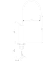 Смеситель TROPFEN B XL для раковины, черный, высокий BOCH MANN арт-BM9634 — фото 7, Смесители для раковины