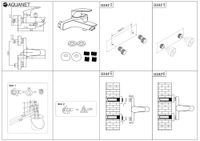 Смеситель для ванны с душем Aquanet Static Black арт-AF330-20B — фото 2, Смеситель для ванны