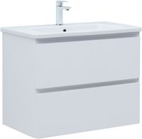 Товар: Тумба с раковиной Aquanet Эмбер 80 2 ящ. цв.белый матовый (раковина Luxury) 00332492 - фото 1 Тумба с раковиной Aquanet Эмбер 80 2 ящ. цв.белый матовый (раковина Luxury) 00332492 — фото 1, Тумбы с раковиной