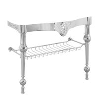 BELLA Консоль напольная 100 см. с решеткой, хром 20707 — фото 1, Консоли для раковины