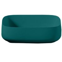 Раковина Artceram Cognac Quadro накладная без отверстий цвет green foresta арт-COL009 43 00 — фото 1, Раковины накладные