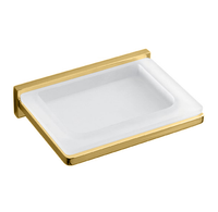 Мыльница COLOMBO DESIGN LOOK B1601.OM настенная цвет золото матовое — фото 1, Мыльницы