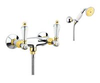 Смеситель для душа Fiore GIOIELLI (SWAROVSKI®) , хром/золото арт-08CO0602 — фото 1, Смеситель для душа