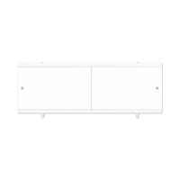 экран под ванну Jive 140 белый MELODIA MBSJ14001 — фото 1, Экраны для ванн