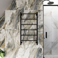 Полотенцесушитель электрический Grota Simple K 530х1000 черный Simple K 530х1000 RAL9005 EL — фото 3, Электрические полотенцесушители