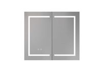 Шкаф зеркало для ванной с подсветкой Aquatek , прямоугольное, сенсорное управление, 800*700*133 арт-AQ7804-MLC — фото 2, Зеркальные шкафы в ванную