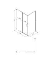 ДШ "Терра-Голд", 120х90, прямоуг (2 места) арт-Щ0000073934 — фото 2, Прямоугольные душевые уголки