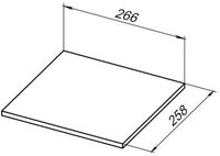 Полка для стеллажа Allen Brau Liberty 30 1.33009.M мрамор — фото 1, Стеллажи для ванной комнаты