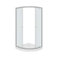 Ограждение VIVA90B N душевое Ceruttispa без поддона (90x90x195) — фото 274, Прямоугольные душевые уголки