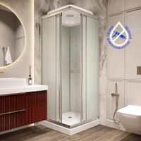 Ограждение VIVA90B N душевое Ceruttispa без поддона (90x90x195) — фото 61, Прямоугольные душевые уголки