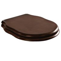 Сиденье с крышкой Artceram Hermitage с плавным опусканием цвет грецкий орех/золото арт-HEA004 73 — фото 2, Сиденья для унитаза