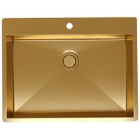 Товар: Кухонная мойка Reflexion Iseo RX2250GD брашированное золото - фото 315 Кухонная мойка Reflexion Iseo RX2250GD брашированное золото — фото 315, Кухонные мойки