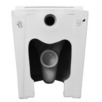 Унитаз приставной Azario Teramo 580х360х430 безободковый, быстросъемное сиденье с микролифтом арт-AZ-1003DNR — фото 4, Приставные унитазы