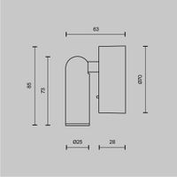 Настенный светильник (бра) Technical C038WL-L3B3K — фото 7, Бра
