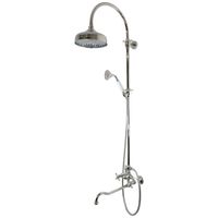 Товар: PRESTIGE Душевой настенный гарнитур (см-ль д/ванны/колонна ARCO/верхний душ/шланг/ручной душ), хром 32790 - фото 1 PRESTIGE Душевой настенный гарнитур (см-ль д/ванны/колонна ARCO/верхний душ/шланг/ручной душ), хром 32790 — фото 1, Душевые гарнитуры