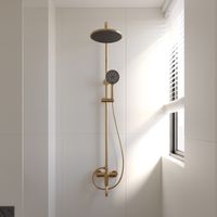 Душевая стойка TURI, золото брашинг TU-100-G-C4 — фото 1, Душевые стойки