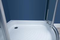 Душевой уголок Aquanet Practic AE10-Q-90x90U-CP 900x900, прозрачное, матовое стекло — фото 11, Душевые уголки