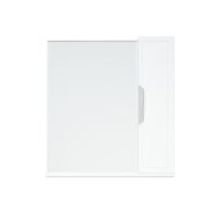 шкаф-зеркало Альфа 65 белый MFR80018WT — фото 1, Зеркальные шкафы в ванную