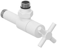 Вентиль Вентиль Сунержа угловой крест (G 1/2" НР х G 1/2" НР) Матовый белый 30-1408-1212 — фото 3, Комплектующие для полотенцесушителей