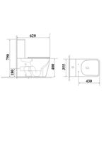 Унитаз MIRKO Tornado напольный безободковый CT11090 (620х355х790) Ceruttispa — фото 5, Напольные унитазы
