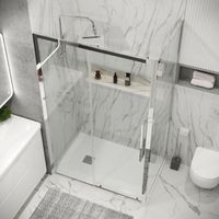 Товар: Душевое ограждение Grossman Cosmo 100.K33.02.100.10.00-200.K33.02.100.10.00 (100х100х195) раздвижная,хром,стекло прозрачное,2 места арт-120.K33.02.1010.10.00 - фото 3 Душевое ограждение Grossman Cosmo 100.K33.02.100.10.00-200.K33.02.100.10.00 (100х100х195) раздвижная,хром,стекло прозрачное,2 места арт-120.K33.02.1010.10.00 — фото 3, Квадратные душевые уголки