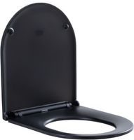 Сиденье для унитаза Aquanet Lake черный матовый арт-00316466 — фото 8, Сиденья для унитаза