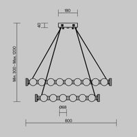 Подвесной светильник Freya FR6180PL-L70B — фото 8, Подвесные светильники