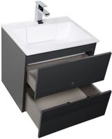 Тумба с раковиной Aquanet Алвита 60 серый антрацит арт-00213094 — фото 13, Тумбы с раковиной