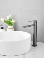 Смеситель для раковины высокий BELZ , оружейная сталь арт-B11813-3 — фото 2, Смесители для раковины