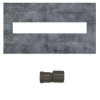 Душевой лоток AZARIO 500 мм, D40(50), металлическая перфорированная решетка, пластиковый желоб, комбинированный затвор арт-AZT13500 — фото 5, Трапы для душа