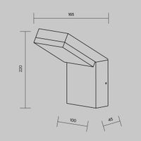 Настенный светильник (бра) Outdoor O595WL-L12B3K — фото 6, Уличное освещение