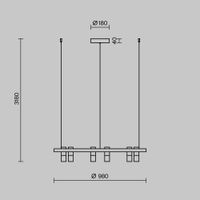 Подвесной светильник Maytoni MOD102PL-L42WK — фото 8, Подвесные светильники