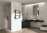 Полотенцесушитель водяной AZARIO VERONA 500/600 4 секции, боковое подключение, 1/2", черный арт-AZ83912B — фото 3, Водяные полотенцесушители