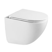 GLAZER WHITE Унитаз подвесной безободковый с сиденьем микролифт, LM, 9614003 — фото 11, Подвесные унитазы