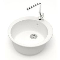 Кухонная мойка AZARIO Vital 507x507x200 искусственный мрамор, цвет Белый арт-CS00078342 — фото 1, Кухонные мойки