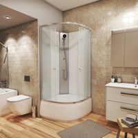 Товар: Душевая кабина Niagara Eco E80/40/MT/BK (80х80х195) высокий поддон(40см),стекло матовое,4 места - фото 2 Душевая кабина Niagara Eco E80/40/MT/BK (80х80х195) высокий поддон(40см),стекло матовое,4 места — фото 2, Душевые кабины