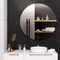 Зеркало с LED-подсветкой MILAN (100) круглое /AQUA DE MARCO MIL100 — фото 3, Зеркала в ванную комнату