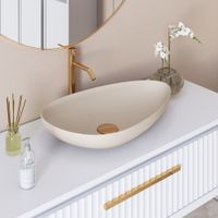 Раковина Ambassador Kingston (580*370*100) БЕЖЕВАЯ МАТОВАЯ арт-146T20401 — фото 2, Раковины накладные