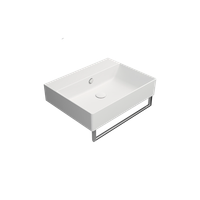 раковина подвесная/встраиваемая KUBE X 60x47 белый матовый арт-9431109 — фото 3, Раковины подвесные