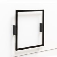 Ручка-скоба La Fenice Cubo Nero черная 160 мм. FNC-04-CUB-N-168 — фото 1, Комплектующие для мебели в ванной